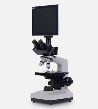 Biological Trinocular microscope 107 With LED light and lcd digital screen