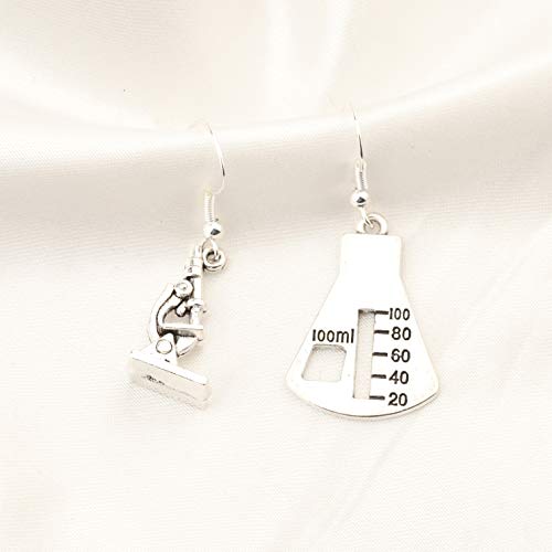 Microscope Dangle Earrings DNA Double Earrings Scientist Gifts Biology Chemistry Teacher Gift Science Nerd Jewelry Gifts