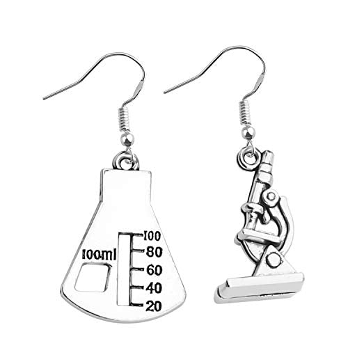 Microscope Dangle Earrings DNA Double Earrings Scientist Gifts Biology Chemistry Teacher Gift Science Nerd Jewelry Gifts