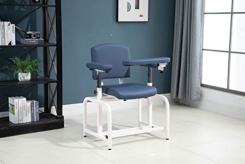 medycare Comfortable Lab Draw Chair for Lab Spa and Treatment Room… (Blue, Normal)