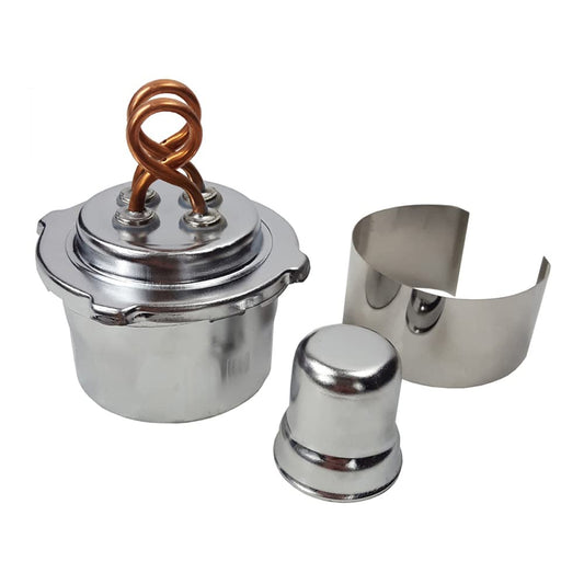 GSC International 42002 Alcohol Burner with Dual Wick, 100 mL Capacity,Silver/Bronze