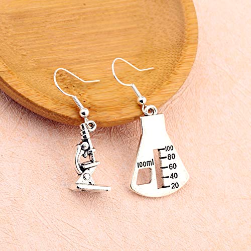 Microscope Dangle Earrings DNA Double Earrings Scientist Gifts Biology Chemistry Teacher Gift Science Nerd Jewelry Gifts