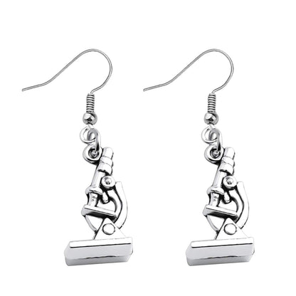 Microscope Dangle Earrings DNA Double Earrings Scientist Gifts Biology Chemistry Teacher Gift Science Nerd Jewelry Gifts