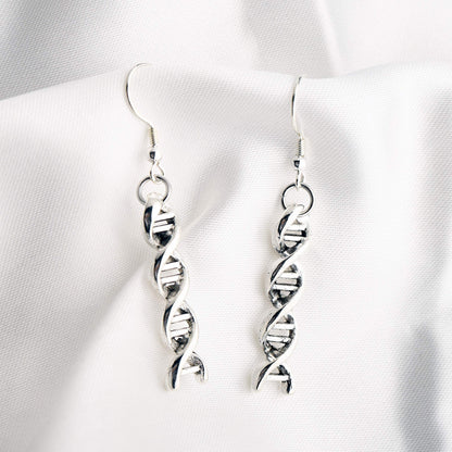 Microscope Dangle Earrings DNA Double Earrings Scientist Gifts Biology Chemistry Teacher Gift Science Nerd Jewelry Gifts