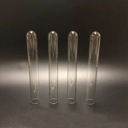 50 pieces/lot 10*75mm Round bottom Glass Test Tube Thickened Transpatent Laboratory Glass tube