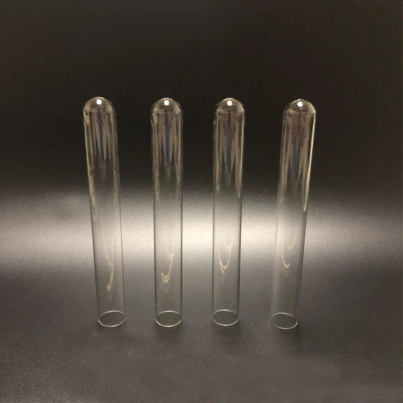 50 pieces/lot 10*75mm Round bottom Glass Test Tube Thickened Transpatent Laboratory Glass tube