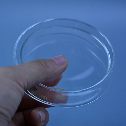 60mm/75mm/90mm/120mm/150mm Petri Bacterial Culture Dish Borosilicate 3.3 Glass Laboratory Chemistry Equipment