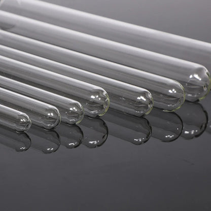 50 pieces/lot 10*75mm Round bottom Glass Test Tube Thickened Transpatent Laboratory Glass tube