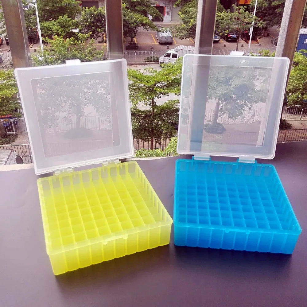 Laboratory Plastic Test Tube Box For 2ml 1.5ml 1.8ml Cryopreservation Tubes With Connection Cover , Tube Rack , 1piece