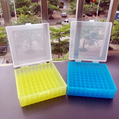 Laboratory Plastic Test Tube Box For 2ml 1.5ml 1.8ml Cryopreservation Tubes With Connection Cover , Tube Rack , 1piece