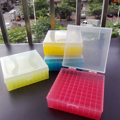 Laboratory Plastic Test Tube Box For 2ml 1.5ml 1.8ml Cryopreservation Tubes With Connection Cover , Tube Rack , 1piece