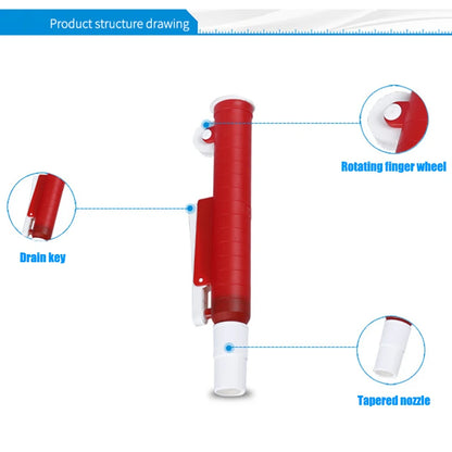 Pipettor Single Channel Volume Micro Pipettes Lab Transfer Pipettes for Lab 2ml 10ml 25ml Fast Release Manual Pipette Pump - Lab supply international 