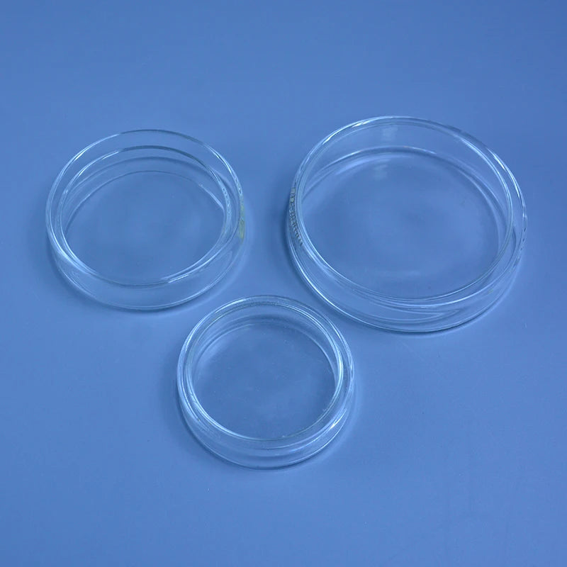 60mm/75mm/90mm/120mm/150mm Petri Bacterial Culture Dish Borosilicate 3.3 Glass Laboratory Chemistry Equipment - Lab supply international 