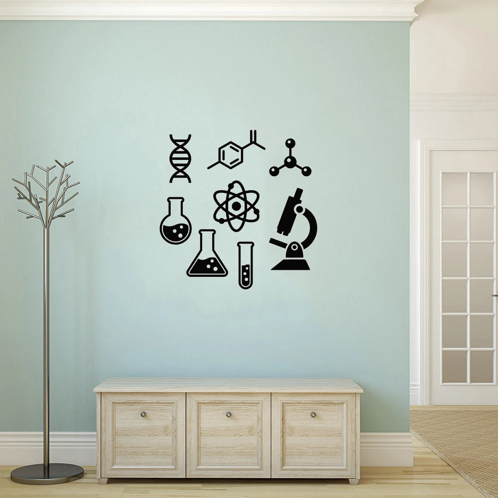 scientist quote wall decal vinyl lettering chemistry  study education motivational saying sticker  art school decorations - Lab supply international 