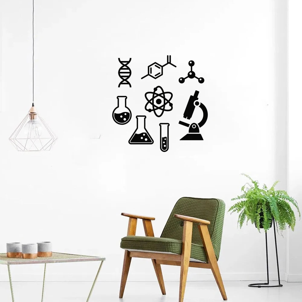 scientist quote wall decal vinyl lettering chemistry  study education motivational saying sticker  art school decorations - Lab supply international 