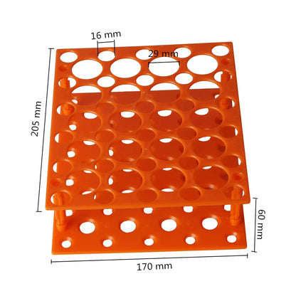 50 Sockets Centrifuge Test Tube Rack Two Layers Test Tubes Holder Stand for 10/15/50ml Centrifugal Tube Laboratory Supplies