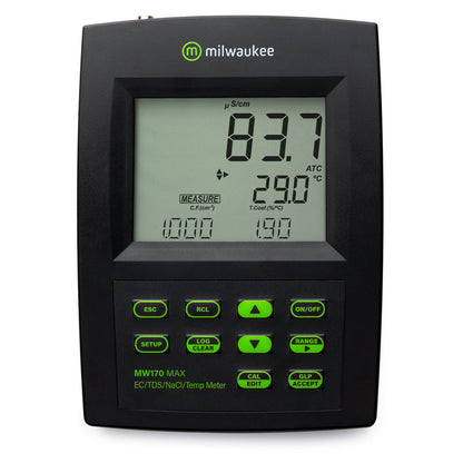 MILWAUKEE MW170 EC/TDS/NaCl/Temp Logging Benchtop Meter EUROPEAN HUNGARY MADE - Lab supply international 