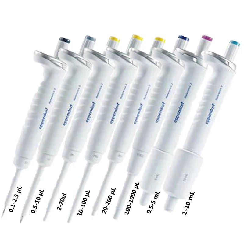 Eppendorf Reference 2 Single Channel Adjustable Volume Pipette 0.1-2.5 μL~1-10 MLLab Micropipette Lab Pipettor Pipette Dropper