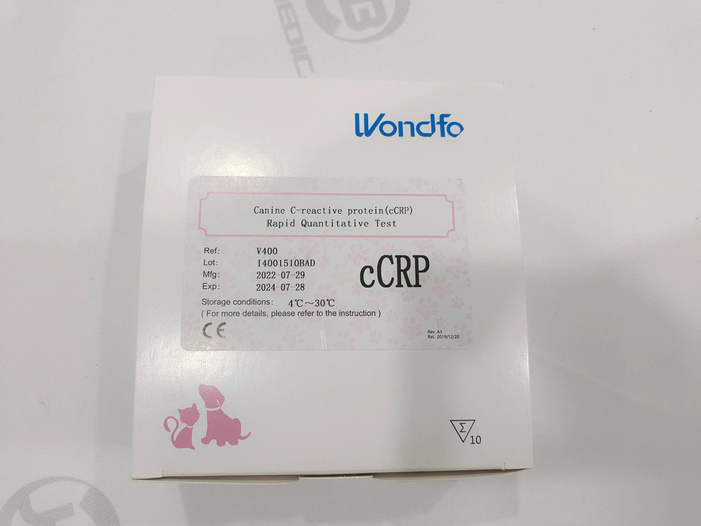 Wondfo Vet Progesterone Test Kit Progestrone Test for Dog Progestrone Test Finecare Dog Analyzer Canine Prog(cProg)