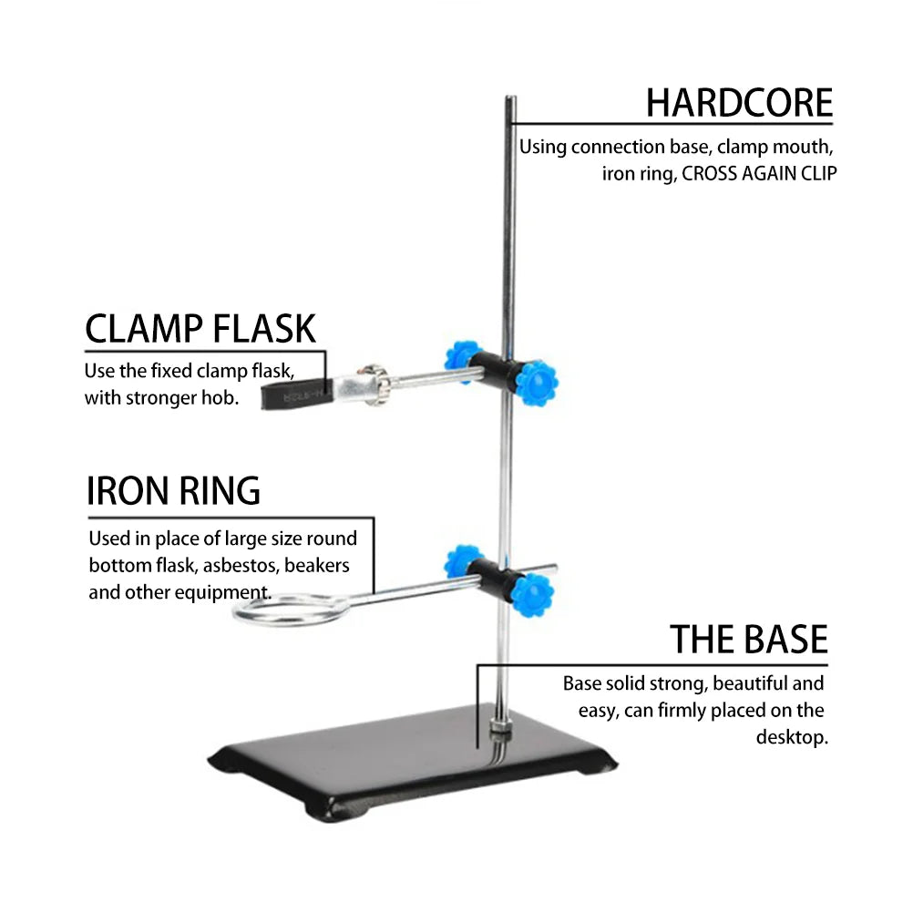 Mini Iron Stand Laboratory Tool Retort Stand Rack Metalware Metal Rack Equipment Kit Ring Supplies Miniature Holder Condenser - Lab supply international 