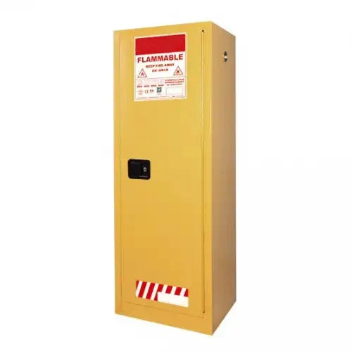 Two layers steel flammable storage cabinet chemistry lab yellow flammable safety cabinet - Lab supply international 