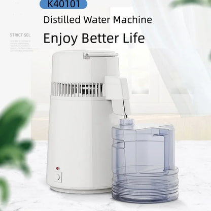 220V 750W 4L Water Distiller Purifier Filter Dispenser Heating Drinking Bottle Softener 304 Stainless Distilled Water Machine - Lab supply international 