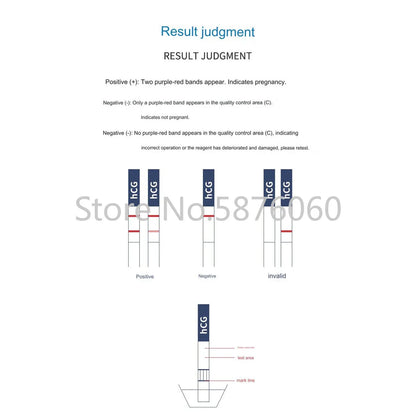 Abbott Home Self Pregnant Pregnancy HCG Test Reagents for Hospital and Clinic Laboratory 100pcs Per Box