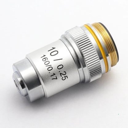 Biological Microscopes Achromatic Objective Lens 100X (oil)  4X 10X 20X 40X 60X 195mm Conjugate Distance Universal RMS thread