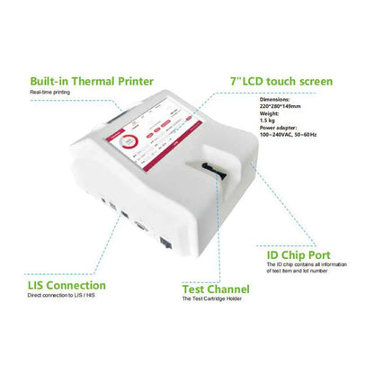 Portable Automated Vet Biochemistr Analyzer Equipment Medical Veterinary Blood Coagulation Analyzer Machine PLS-MY-B031A VET