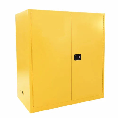 Two layers steel flammable storage cabinet chemistry lab yellow flammable safety cabinet - Lab supply international 