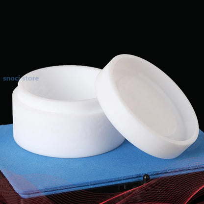 PTFE box PTFE Petri dish with lid Laboratory marine monitoring sediment analysis box Wall thickness 5mm 25ml 75ml 1 Piece - Lab supply international 