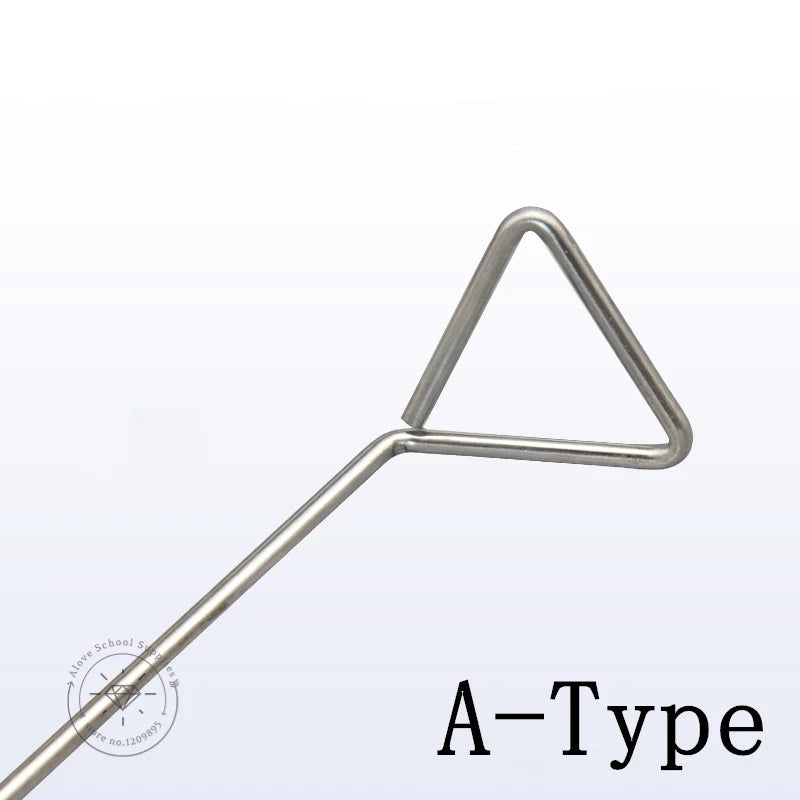 10pcs/lot Lab Stainless Steel Triangular / L-shape Cell Spreader for Petri Dish Cells Push and Scrape Laboratory Experiment