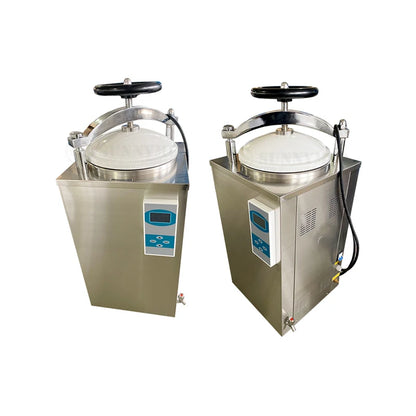 SY-T020 High Pressure Autoclave Sterilizer Machine Vertical Steam Sterilization with fully stainless high-alloy steel structure - Lab supply international 