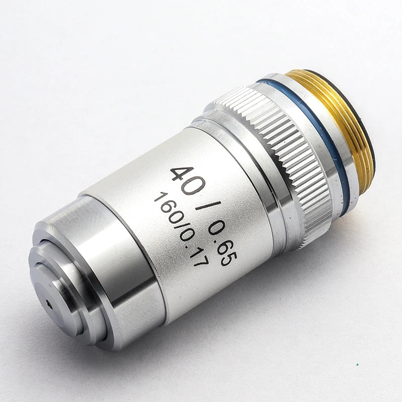 Biological Microscopes Achromatic Objective Lens 100X (oil)  4X 10X 20X 40X 60X 195mm Conjugate Distance Universal RMS thread