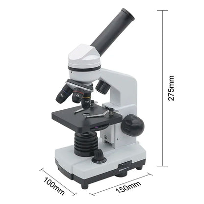 1600X Student Biological Microscope 2MP USB Electronic Eyepiece Digital Microscope with LED Lamp  Monocular Microscpe