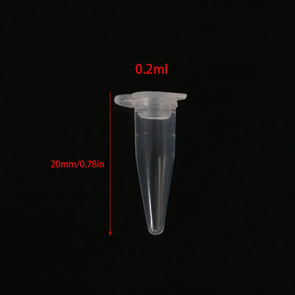 Wholesale Micro 0.2ml Centrifuge Tube 50 Test Tubes Transparent Plastic Tube Container Science Laboratory Test Accessories Lid