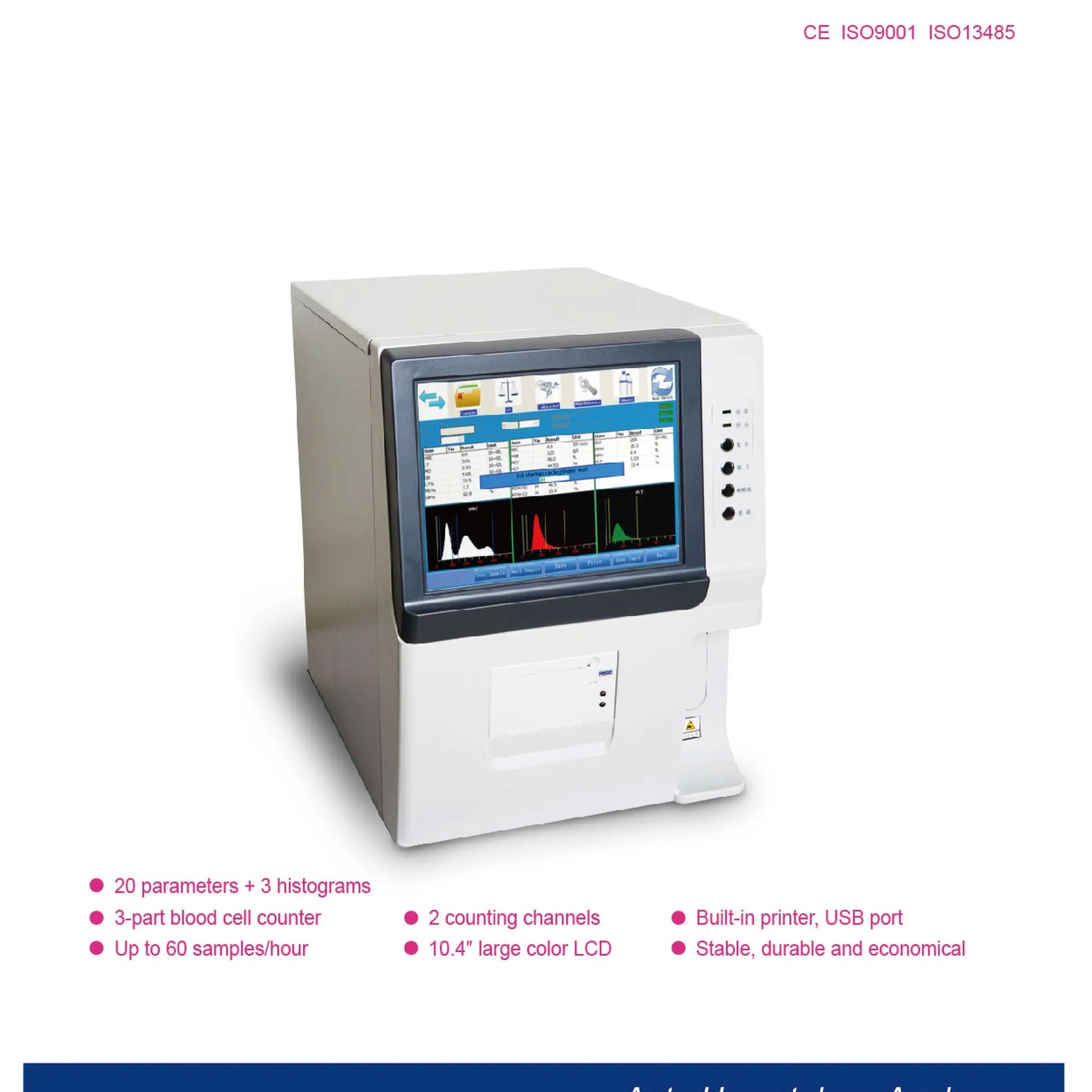 Auto Hematology Analyzer With Sscreen For Human And Vet On Stock B002D