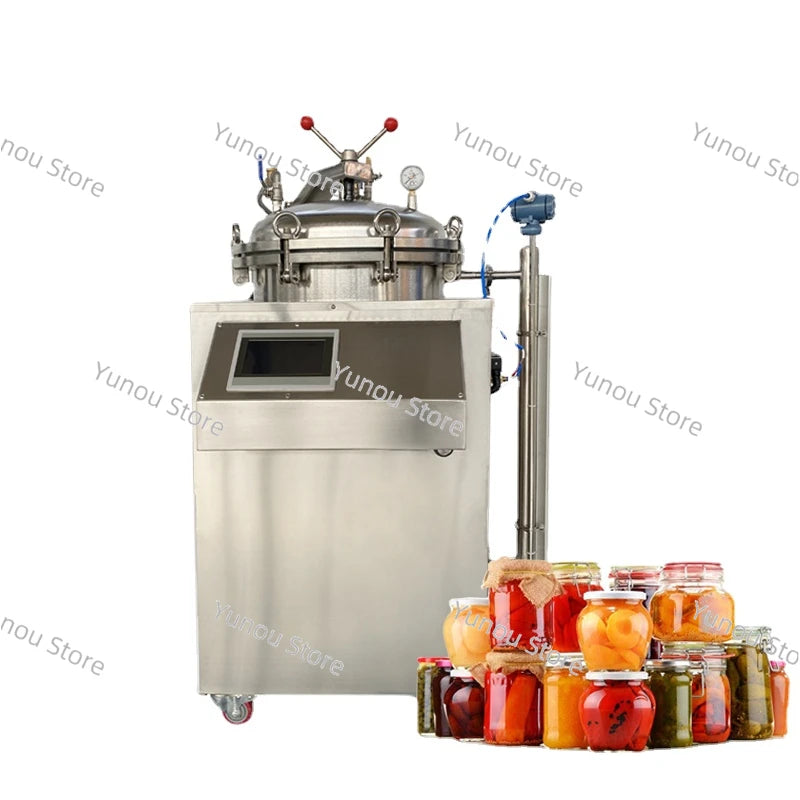 Automatic Laboratory Vertical Steam & Water Bath Fish Canned Food Bottle Milk Sterilizer Sterilization Retort Autoclave Machine - Lab supply international 