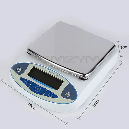 3000/5000g/30kg 0.01g/0.1g Digital Electronic Balance Lab Jewelry Scale High Precision Industrial Kitchen Weighing Balance Scale - Lab supply international 