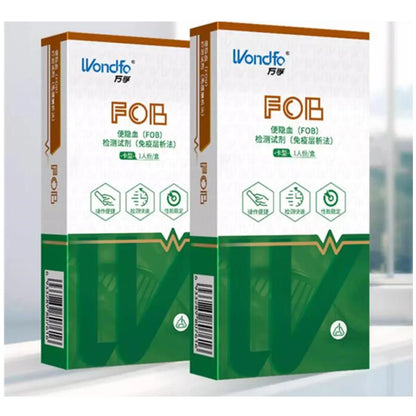 Wondfo Home Self FOB Feces Occult Blood Test Reagents for Hospital and Clinic  Laboratory 1pc Per Box Medical Healthy Supplies