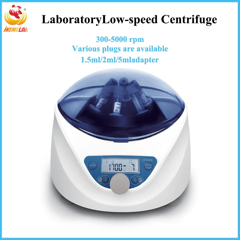 Blood Centrifuge PRP PRF PCR 300-5000rpm Low Speed Plasma Centrifuge 5ml/7ml/10ml/15ml*6 Medical Laboratory Centrifuge Machine - Lab supply international 