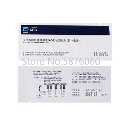 Abbott Home Self Pregnant Pregnancy HCG Test Reagents for Hospital and Clinic Laboratory 100pcs Per Box