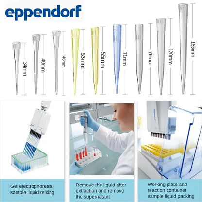 Eppendorf pipette tips Eppendorf epTIPS Plain bagged, premium grade Original plain bagged blue and yellow tips colorless tips