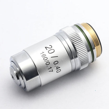 Biological Microscopes Achromatic Objective Lens 100X (oil)  4X 10X 20X 40X 60X 195mm Conjugate Distance Universal RMS thread