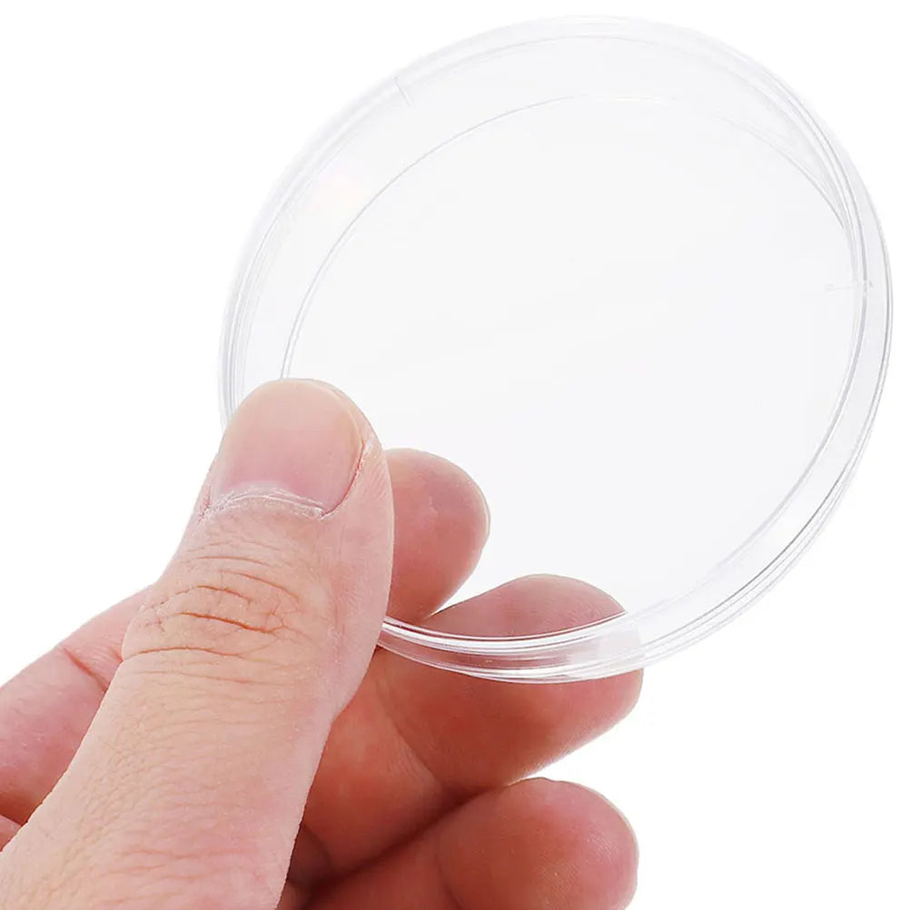 10pcs 60mm Disposable Plastic Glass Mushroom Cell Tissue Petri Plates With Lid Laboratory Equipment Culture Dish - Lab supply international 