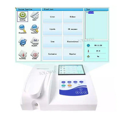 LHBC300 Semi Automatic Biochemical Analyzer Medical Diagnoses Analyser Al  Chemistry Laboratory Analyzer