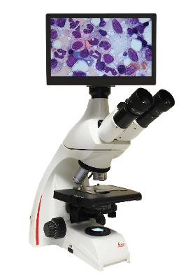 Leica biological trinocular microscope package ,Magnification 40-1000 x Led light model DM500