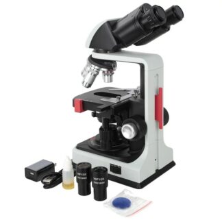 Biological Microscope 40X-1000X Manification Binocular Compound Microscope MODERN SHAPE WITH LED LIGHT