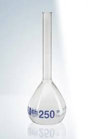Volumetric flask w/o stopper, class A, Glassco, 250 mLRef: DDJ007