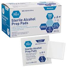 Sterile Alcohol Pads box 100 pcs